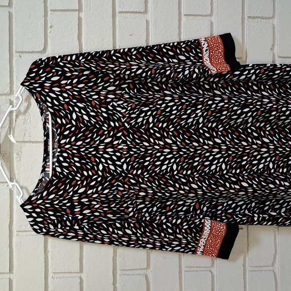 Nine West Fall Vibes 3/4 Sleeve Midi Dress. Size 10 NWOT - Picture 2 of 9